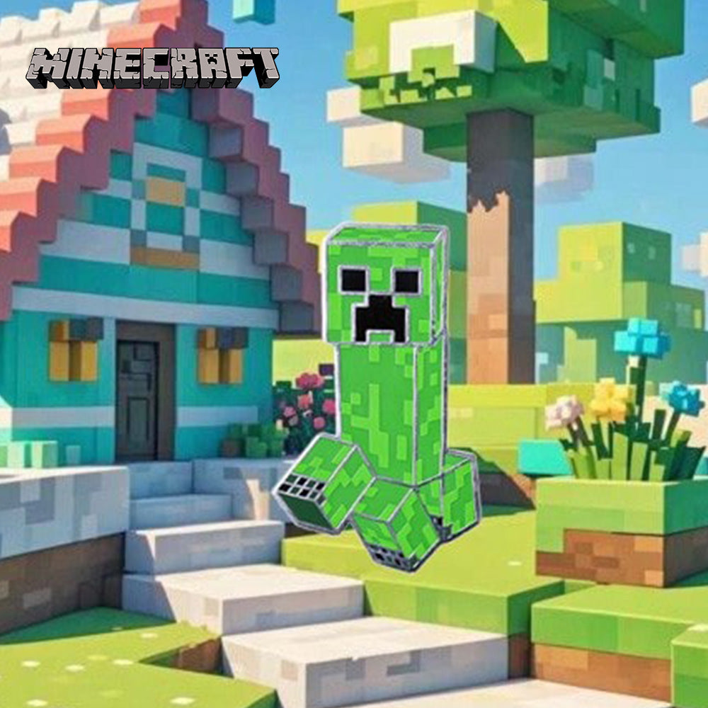 Minecraft Creeper Emaille Pin – Metall-Anstecker für Jacken, Rucksäcke & Taschen Zweitbild