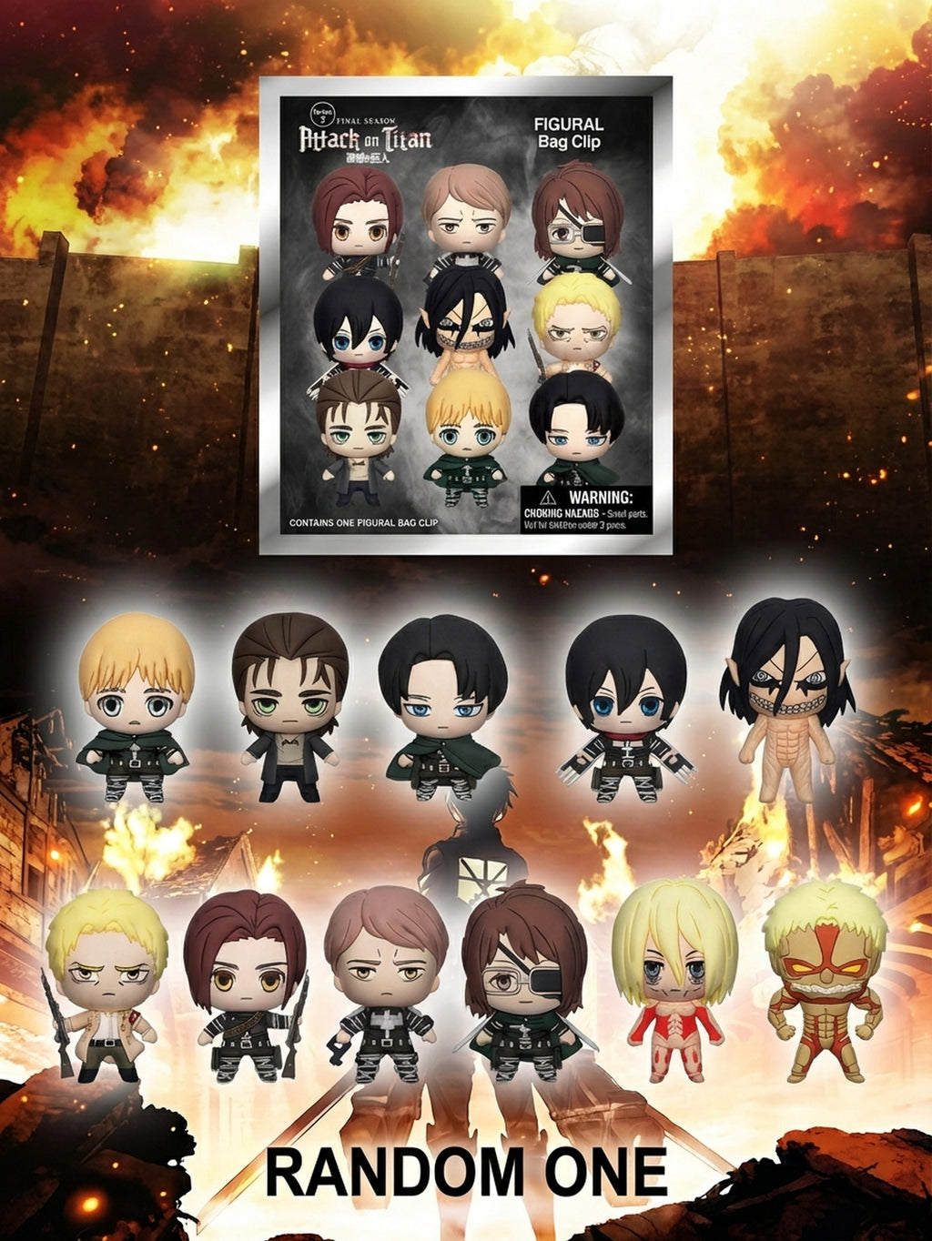 Attack on Titan - Blind Bag Keychain - MN-70160
