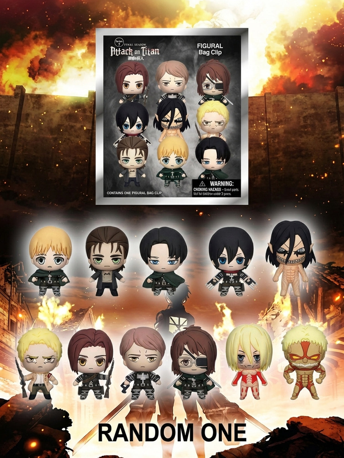 Attack on Titan - Blind Bag Keychain - MN-70160