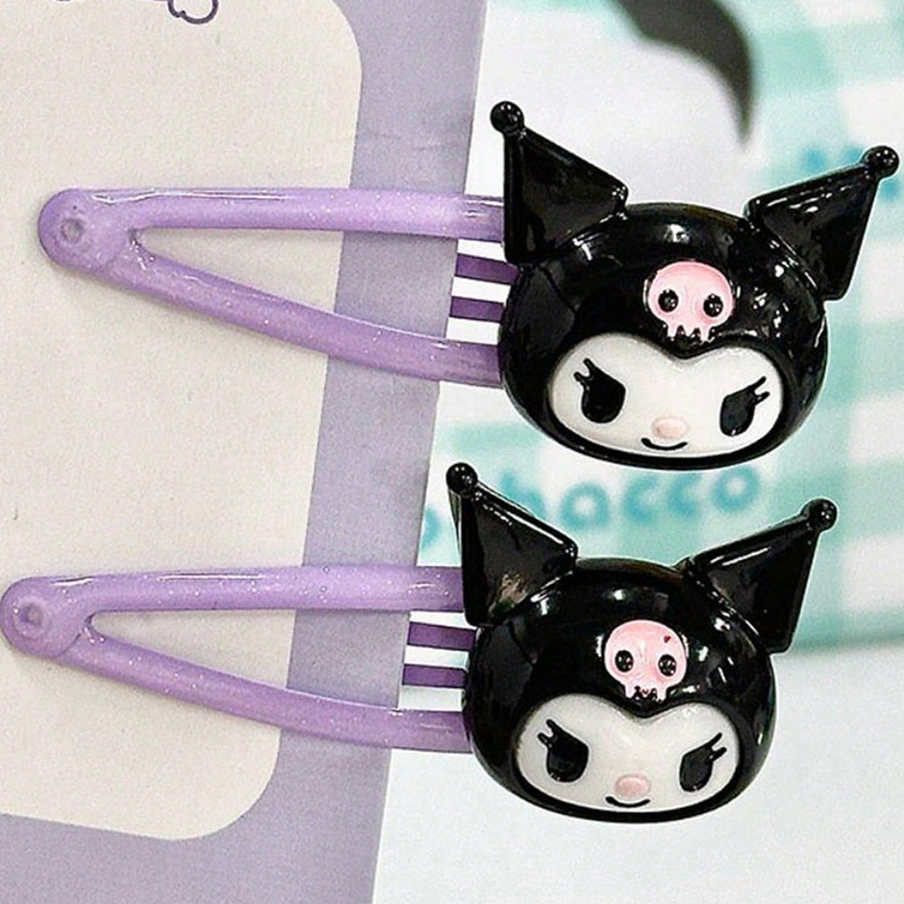Kuromi Hair Clip Set – 2 Pack Cute Acrylic Hair Clips for Women Secondary image