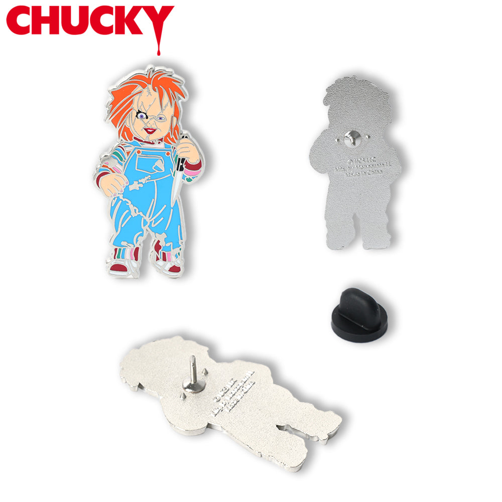 Chucky Horror Enamel Pin - Universal Studios Collectible Badge Secondary image