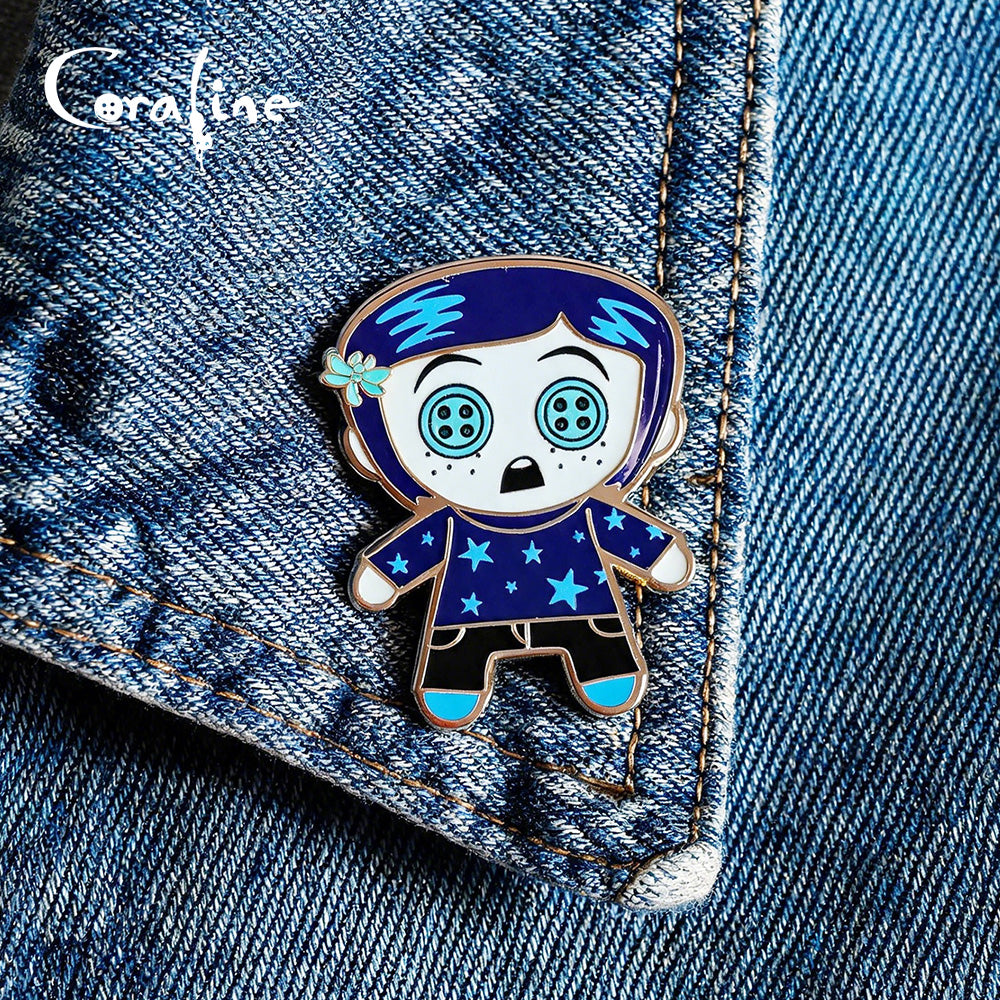 Coraline Enamel Pin – LAIKA Collectible Zinc Alloy Brooch Secondary image