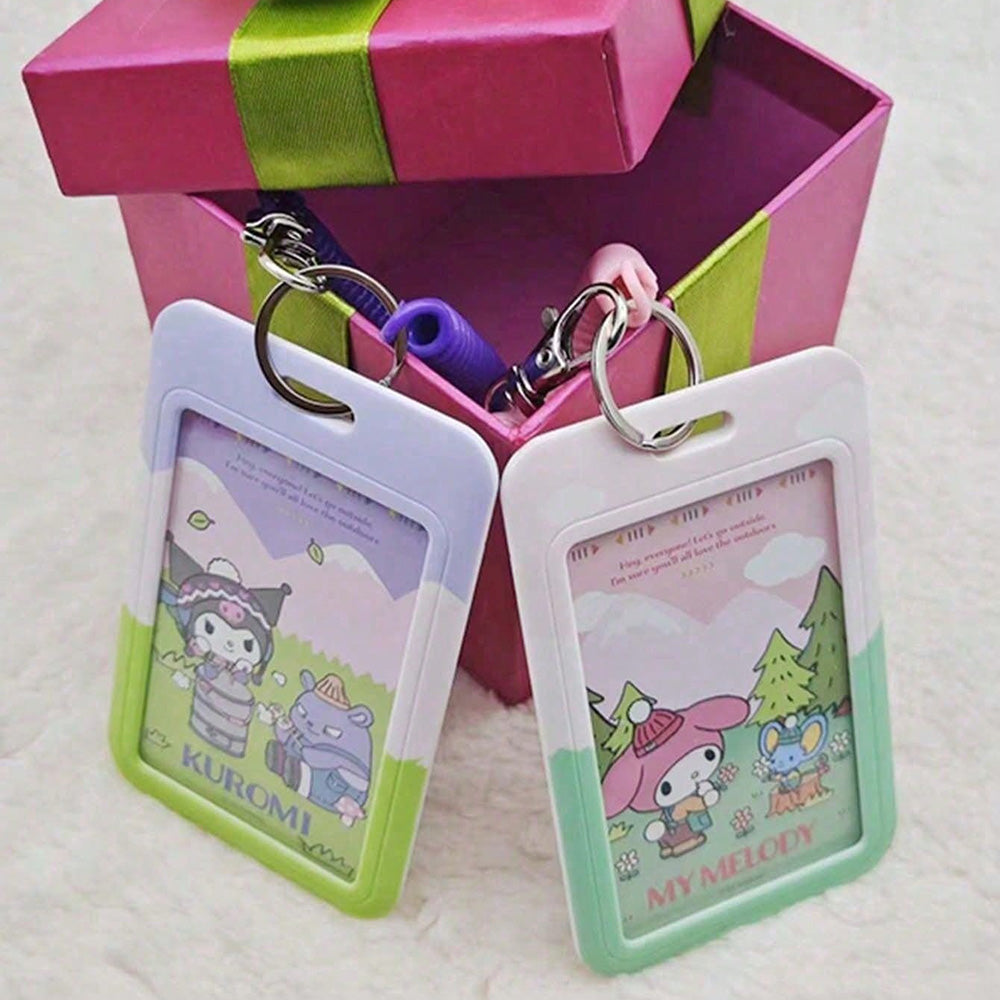 Sanrio Hello Kitty & Kuromi Acrylic Card Holder with Lanyard Secondary image