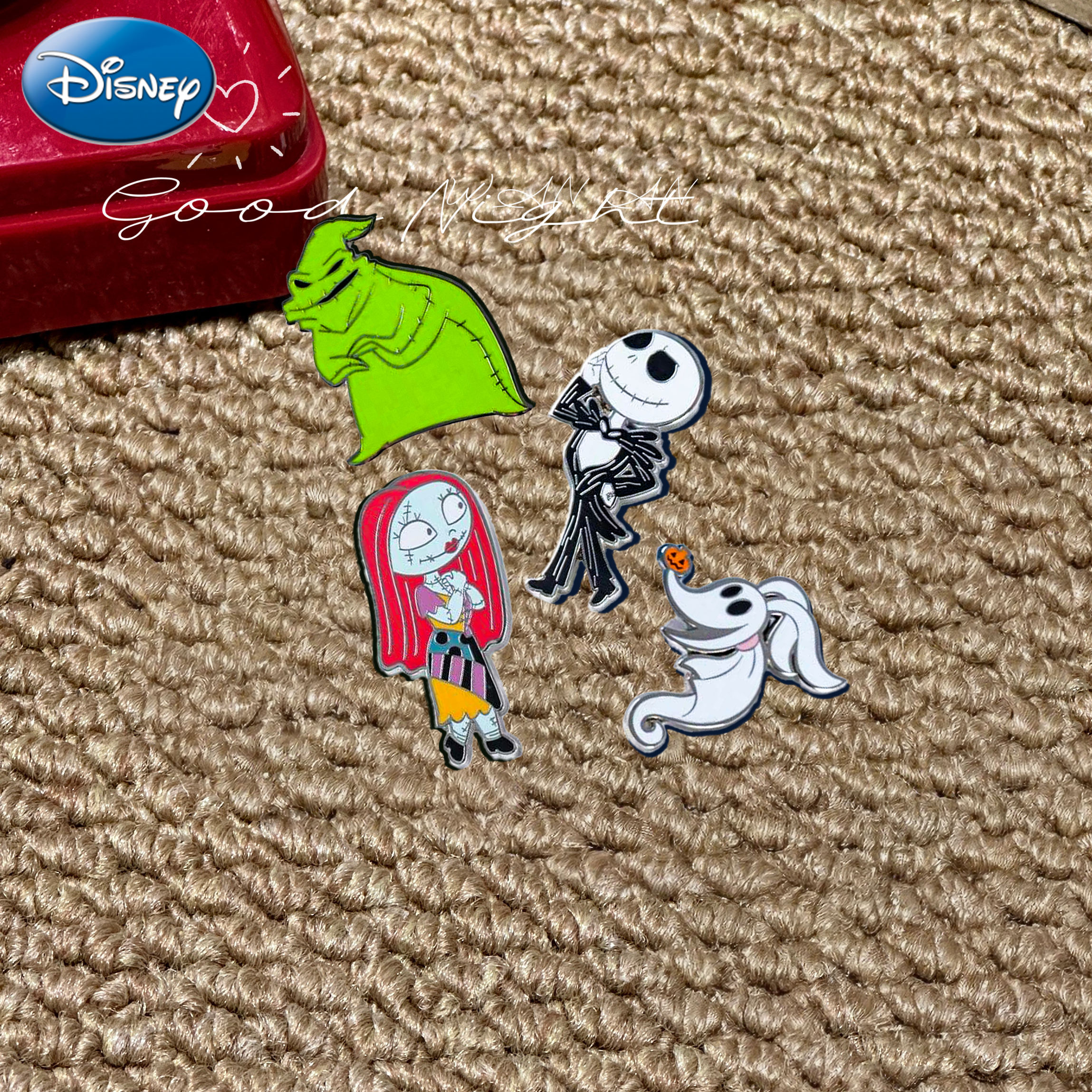Disney The Nightmare Before Christmas Enamel Pin - Jack Skellington Brooch サブ画像