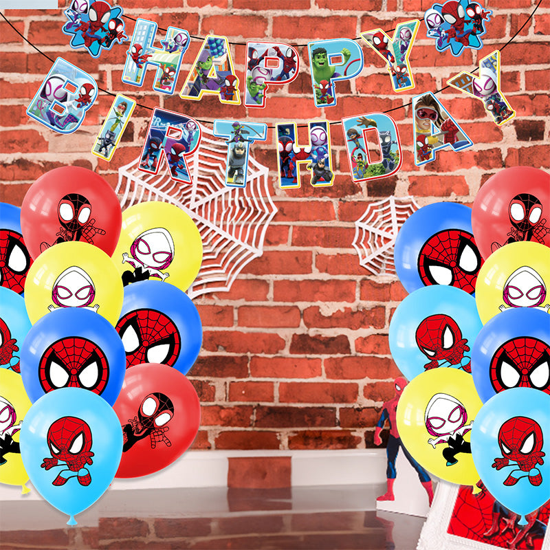 Spider-Man Balloon Banner – Marvel Party Decoration Secondary image