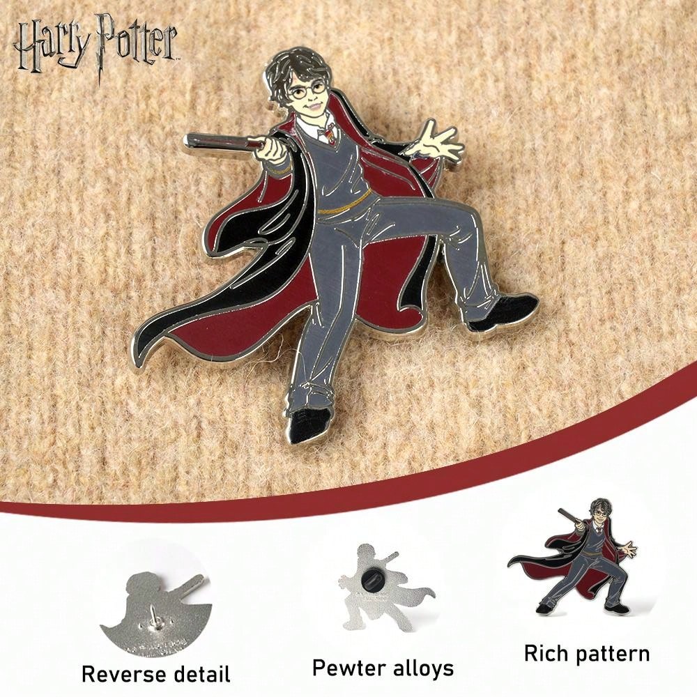 Harry Potter Emaille-Pin – Sammlerstück-Brosche aus Zinklegierung für Kleidung, Taschen & Hüte Zweitbild