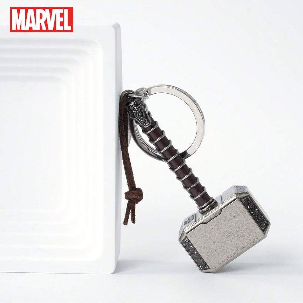 Marvel Thor Hammer Alloy Keychain - Durable Metal Key Ring Secondary image
