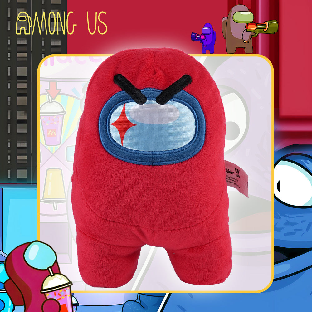 Among Us Plush Pillow – Red and Blue 3D Character Design, 20 cm Secondary image