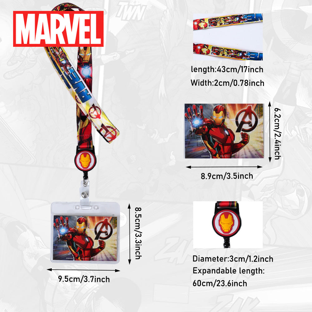 Marvel Iron Man & Captain America Card Holder with Retractable Reel Secondary image