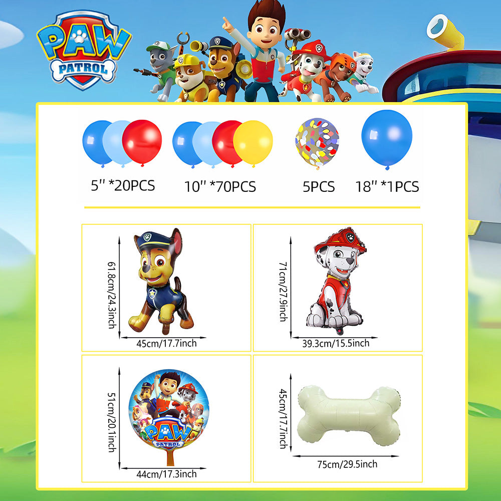 Paw Patrol Balloon Set for Kids Party Decorations (12 Pack) Secondary image