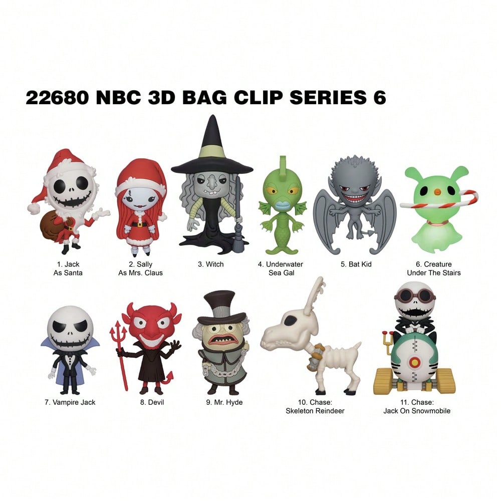 Disney The Nightmare Before Christmas 3D Foam Blind Bag Keychain – 1 Random Charm Secondary image