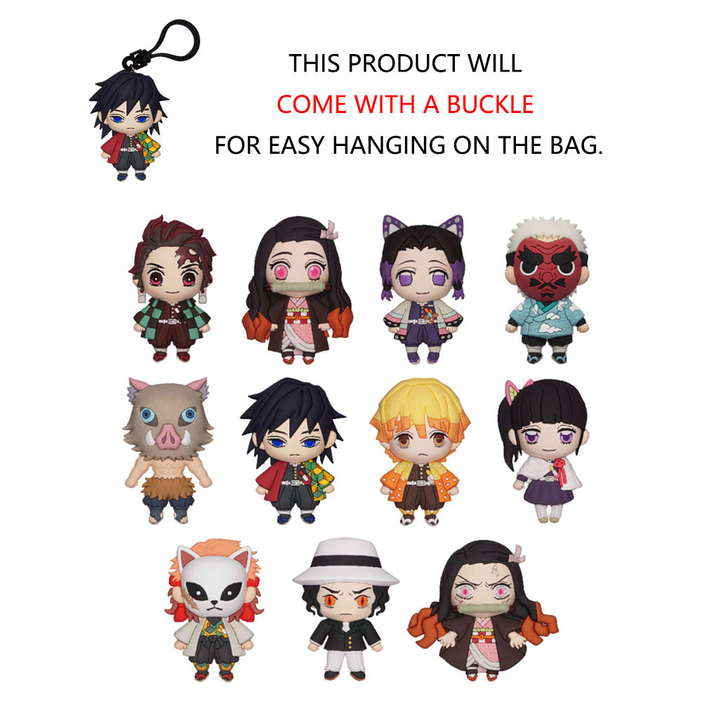 Demon Slayer 3D Keychain Blind Bag - Random Character PVC Charm Secondary image
