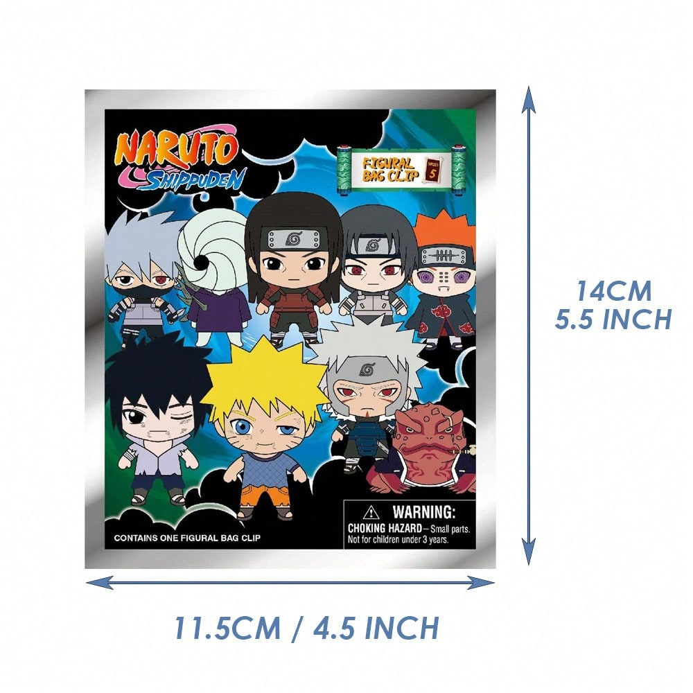 Naruto 3D Character Blind Bag Keychain – 1 Random PVC Charm Secondary image