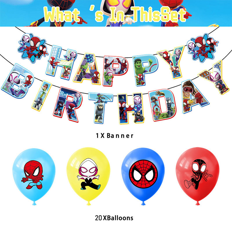 Spider-Man - Balloon Banner - MZ-SJT-0005